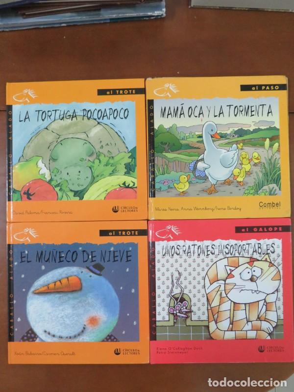 Libros antiguos: Lote 4 libros infantiles: Caballo Alado, Al Trote y Al Paso - Varios - C&iacute;rculo de Lectores - Combel
