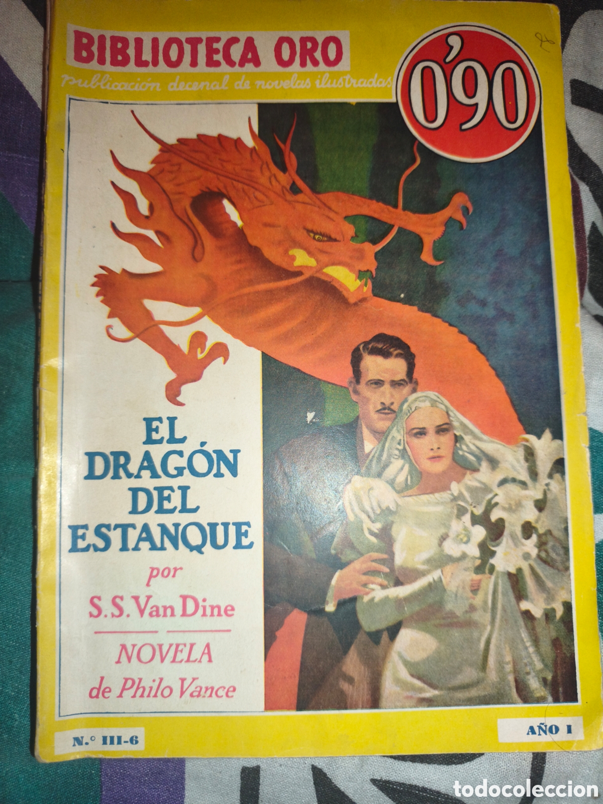 Libros antiguos: BIBLIOTECA ORO . A&Ntilde;O I N-III-6 10 ABRIL 1934