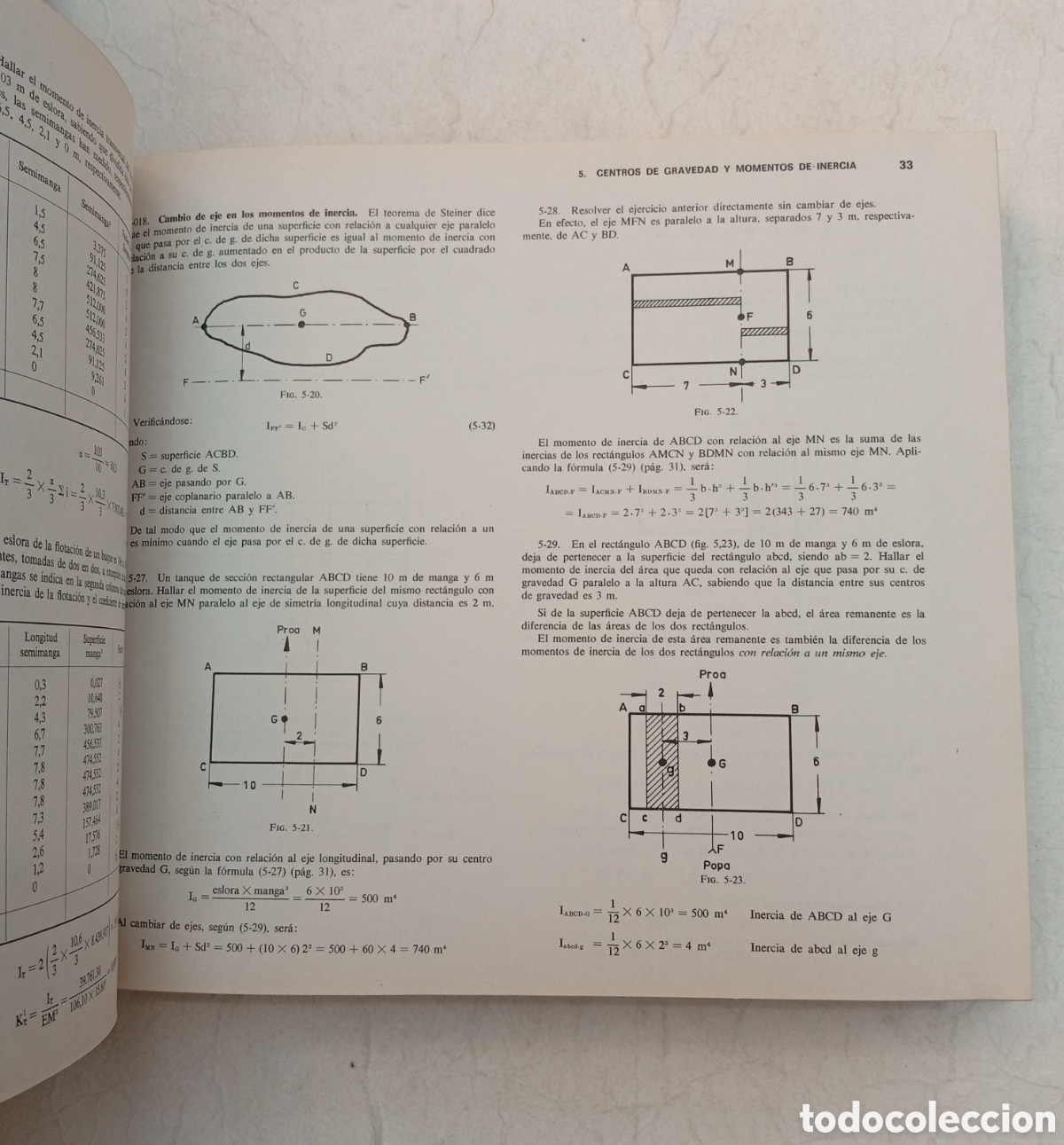 Libros antiguos: Problemas de teor&iacute;a de buque 1974 - Foto 5