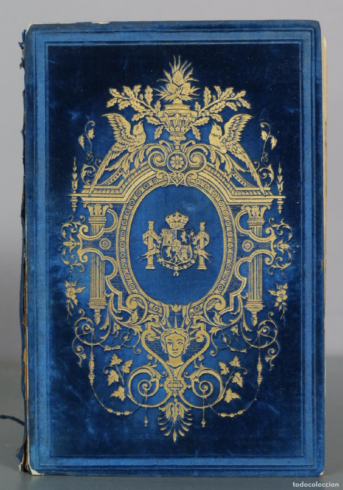Libros antiguos: Guia de Forasteros - Imprenta Nacional. 1867. ENCUADERNACION LUJO