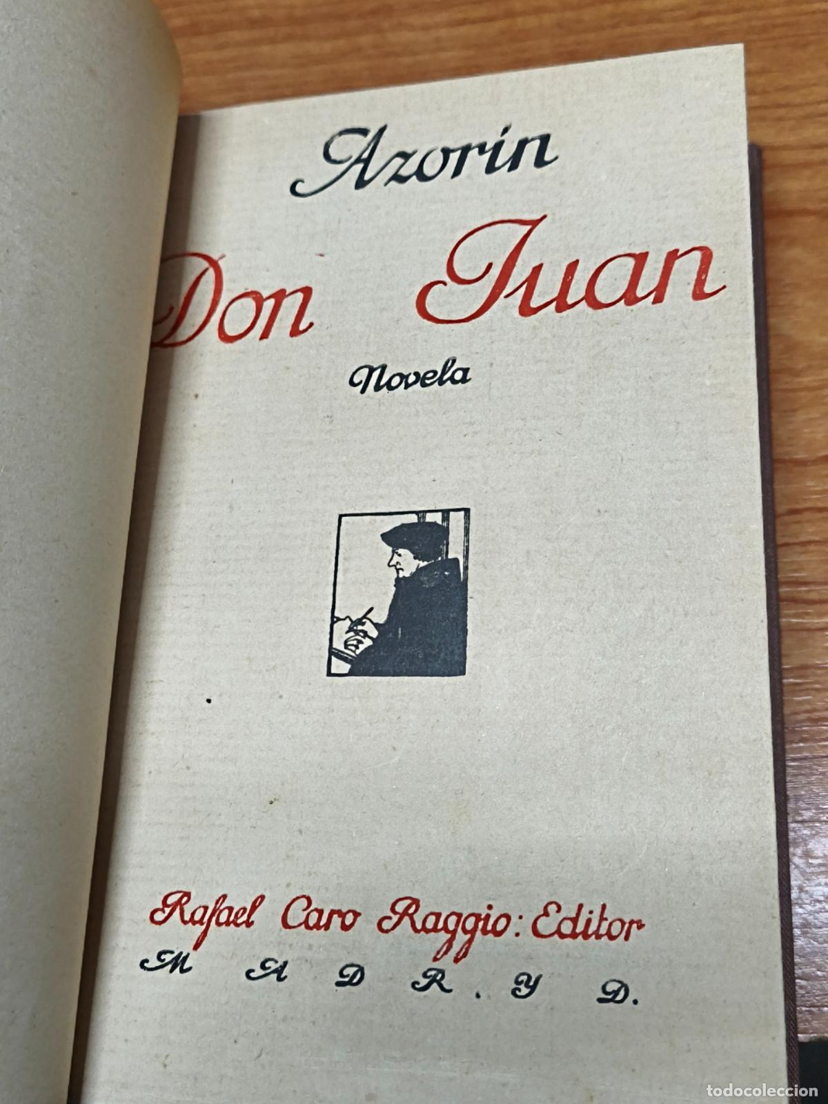Libros antiguos: Don Juan - Azor&iacute;n - Rafael Caro Raggio - Foto 3