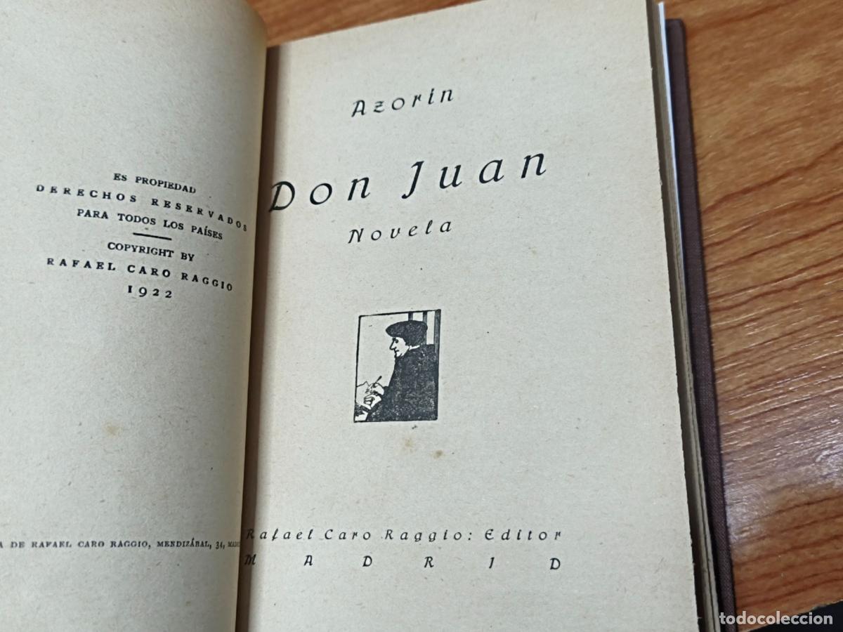 Libros antiguos: Don Juan - Azor&iacute;n - Rafael Caro Raggio - Foto 4