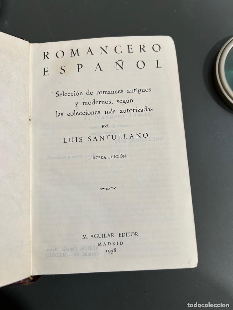 Libros antiguos: ROMANCERO ESPA&Ntilde;OL. COMPILACI&Oacute;N LUIS SANTULLANO. 1938 - Foto 1