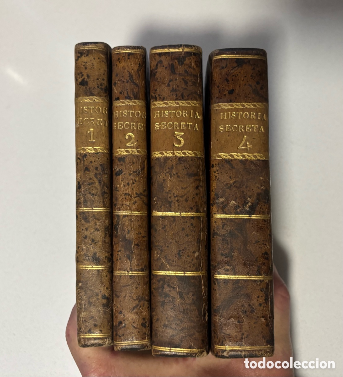 Libros antiguos: Libros &ldquo;Historia secreta do Gabinete de Napole&atilde;o Bonaparte&rdquo;. Completa 4 tomos. 1811. Lisboa.