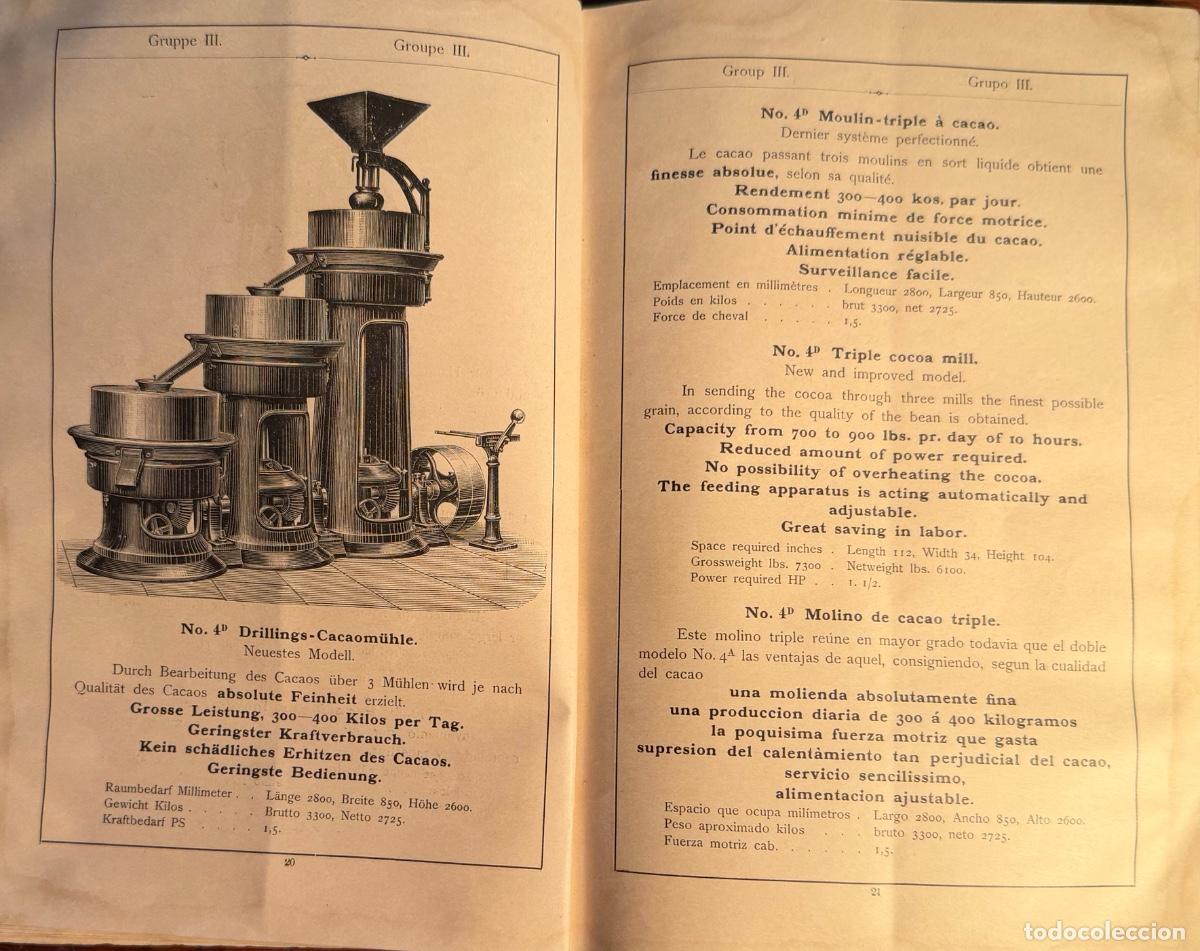 Libros antiguos: MAQUINAS PARA CHOCOLATE. - Foto 4