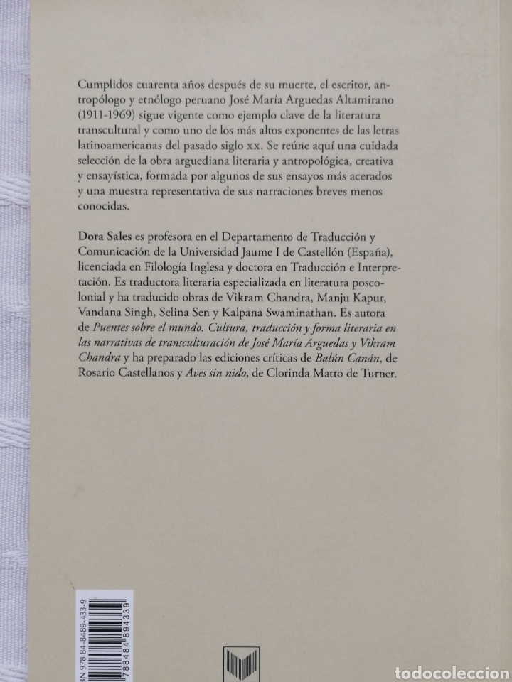 Libros: Qepa Wiñaq... Siempre literatura y antropología. José María Arguedas In 4º madrid 2009 Iberoameric - Foto 2 - 190151223