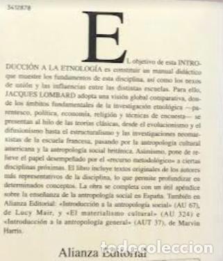 Libros: Introduccion a la etnologia - Foto 2