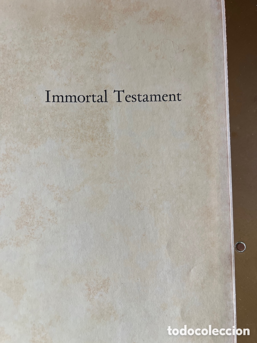 Libros: Inmortal testament - Foto 3