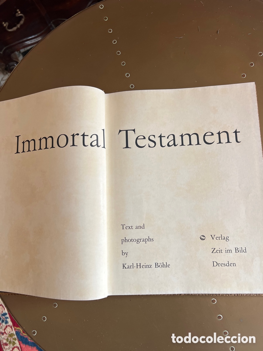Libros: Inmortal testament - Foto 4