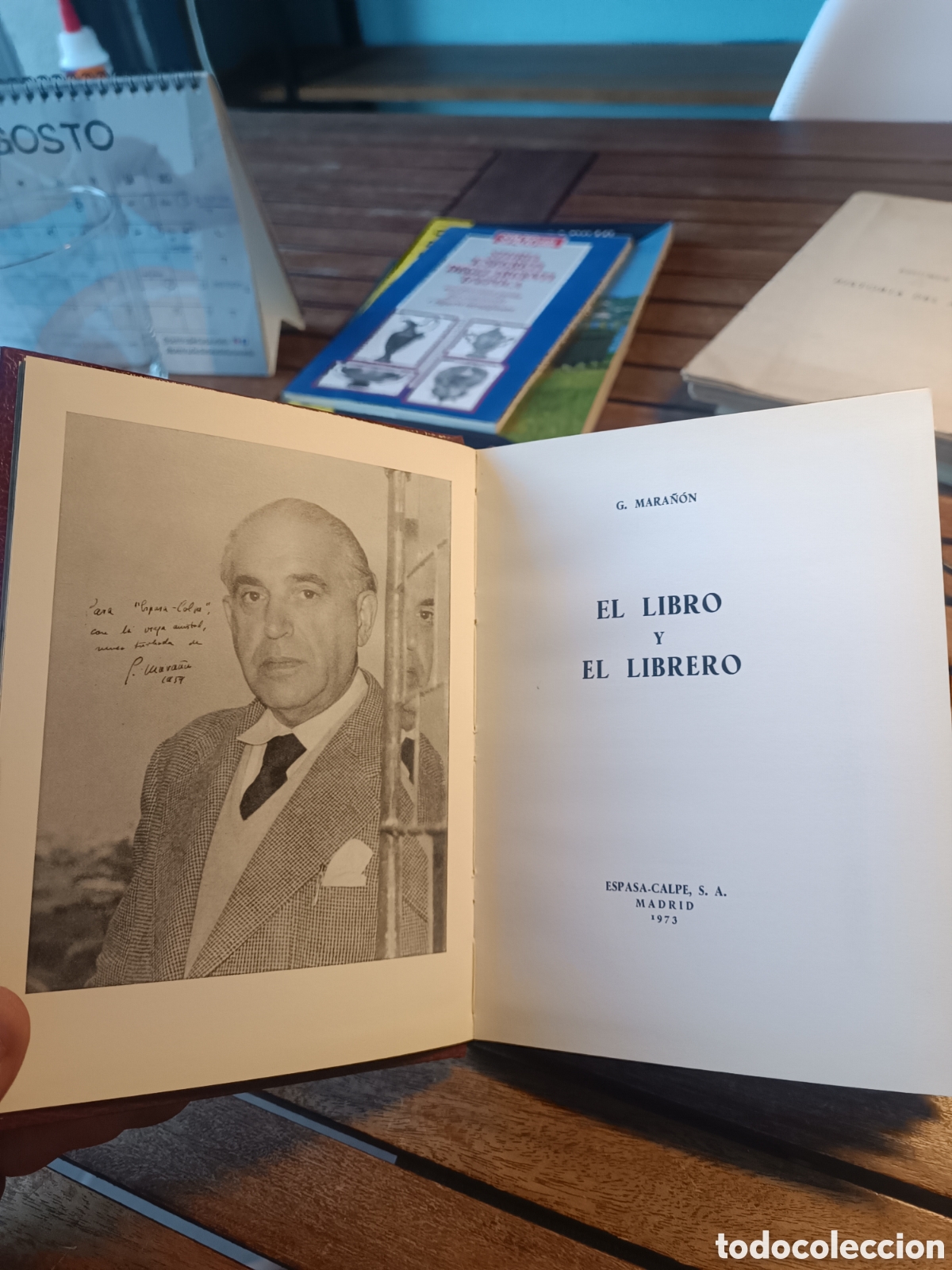 Libros: Gregorio MARA&Ntilde;&Oacute;N EL LIBRO Y EL LIBRERO ESPASA CALPE 1973 casa del libro - Foto 4