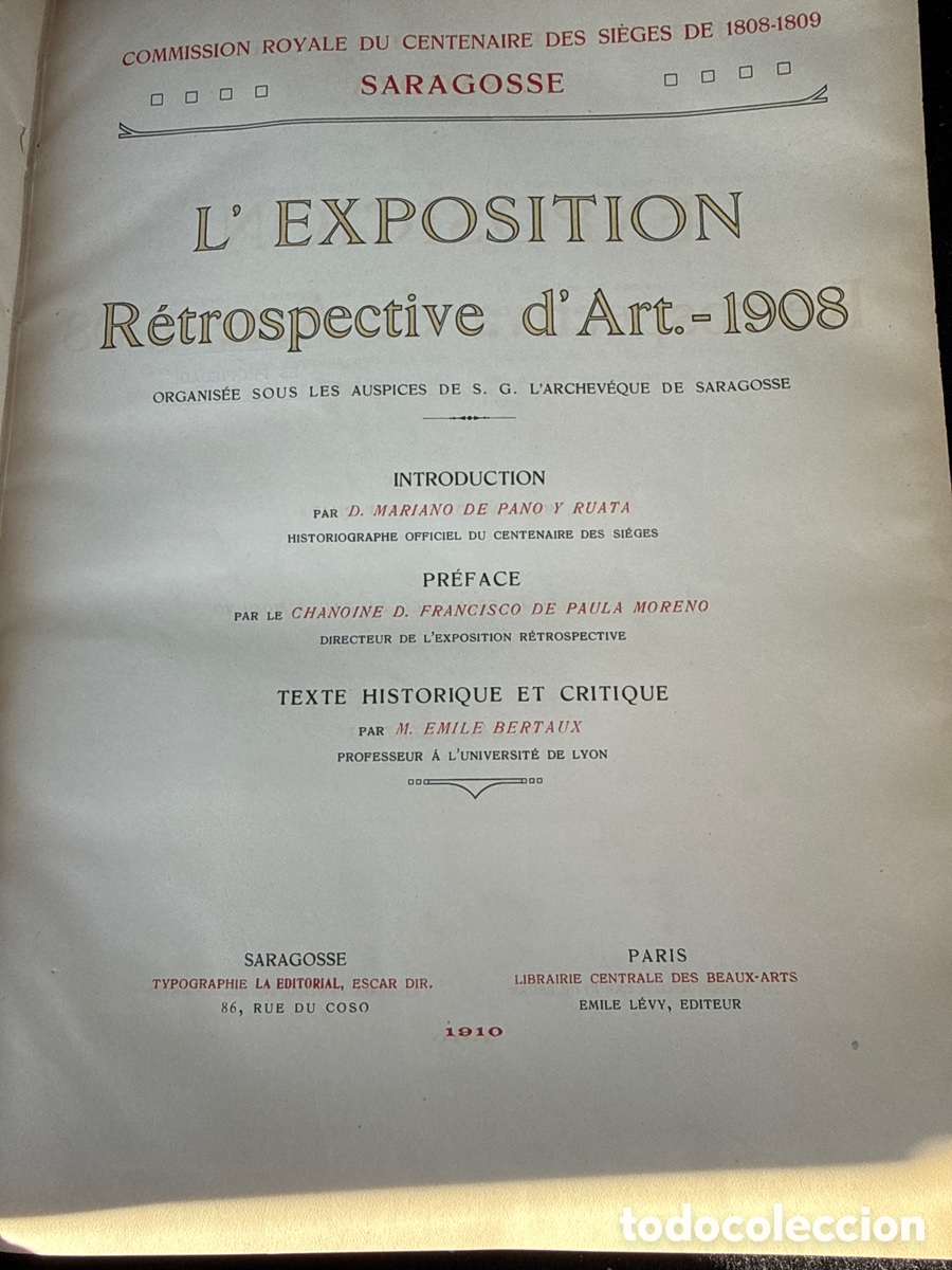 Libros: Exposici&oacute;n Retrospectiva de Arte-1908 - Foto 1