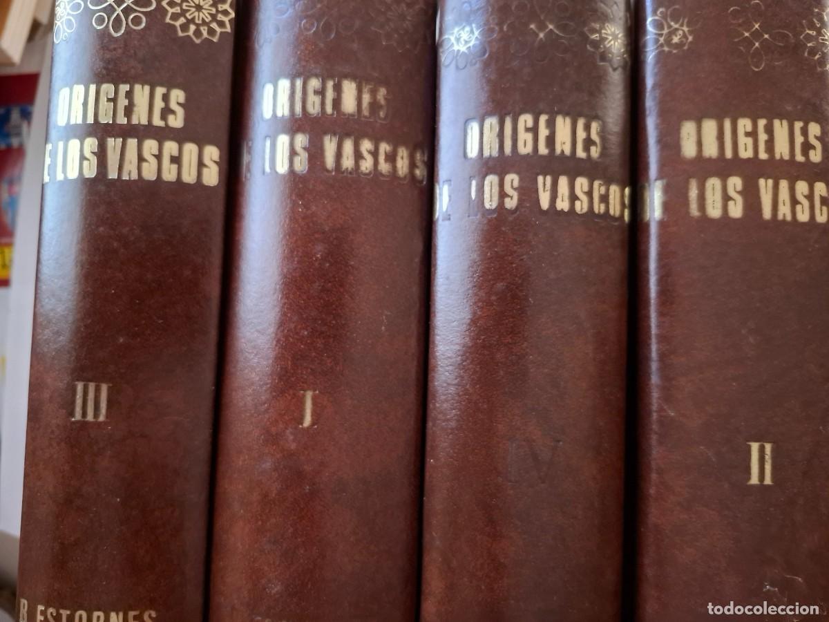 Libros: or&iacute;genes de los vascos Bernardo Estornes Lasa 4 tomos completa