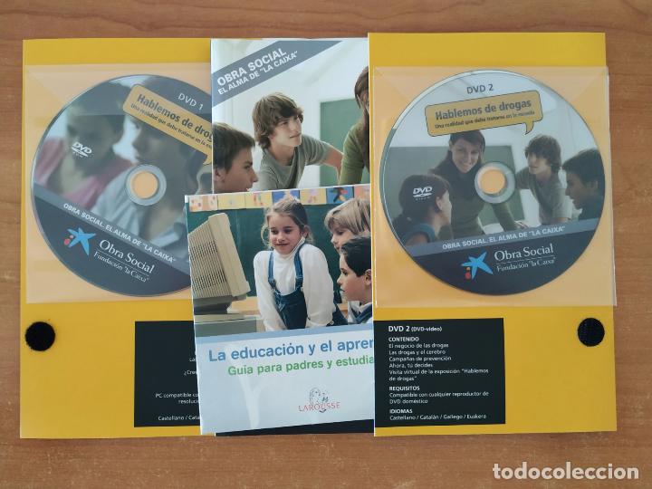 Libros: Hablemos de drogas. Kit educativo. Libro + CDRom + 2 DVD. Obra Social La Caixa. - Foto 2