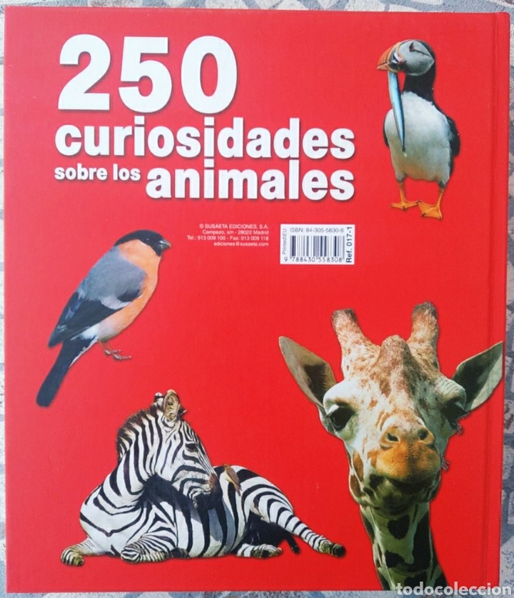 Libros: Libro, 250 curiosidades sobre los animales - Foto 6