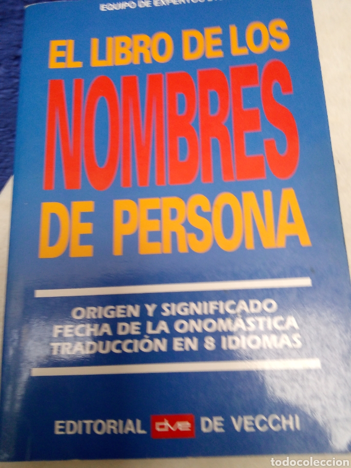 Libros: Libro de los nombres de personas - Foto 1