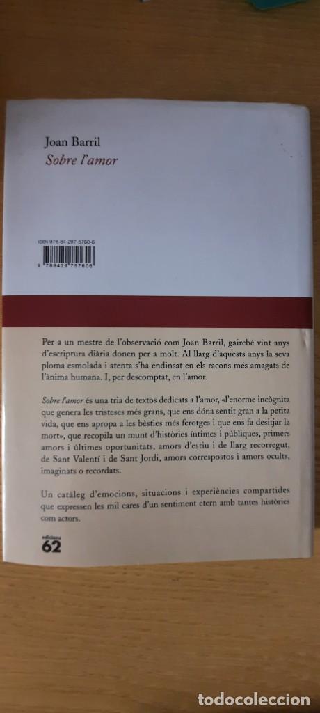 Libros: Sobre el amor. Joan Barril. - Foto 2