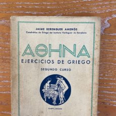 Libros: EJERCICIOS DE GRIEGO - II. Lote 377622124