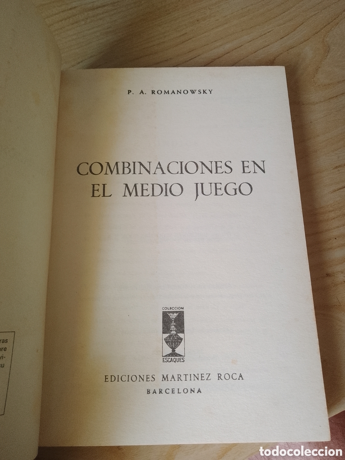 Libros: COMBINACIONES EN EL MEDIO JUEGO DE P.A. ROMANOWSKY. - Foto 2
