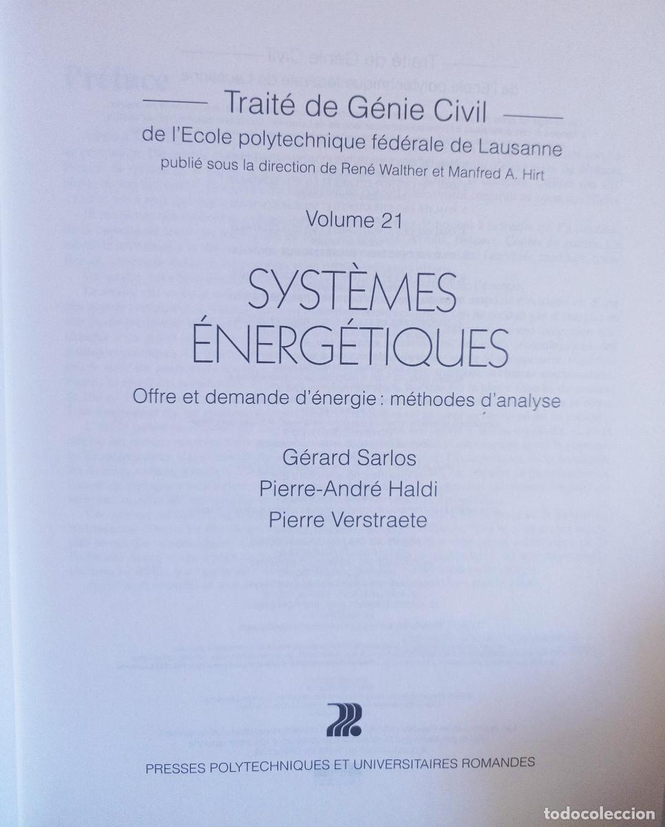 Libros: Syst&egrave;mes &eacute;nerg&eacute;tiques Offre et demande d&eacute;nergie : m&eacute;thodes danalyse - Foto 3