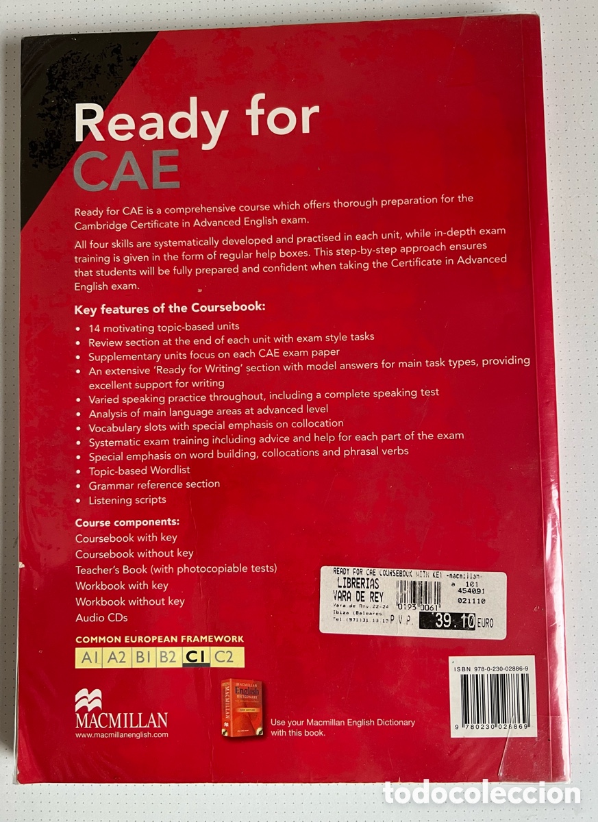 Libros: Ready for CAE Coursebook with key Ray Norris Macmillan exams - Foto 2