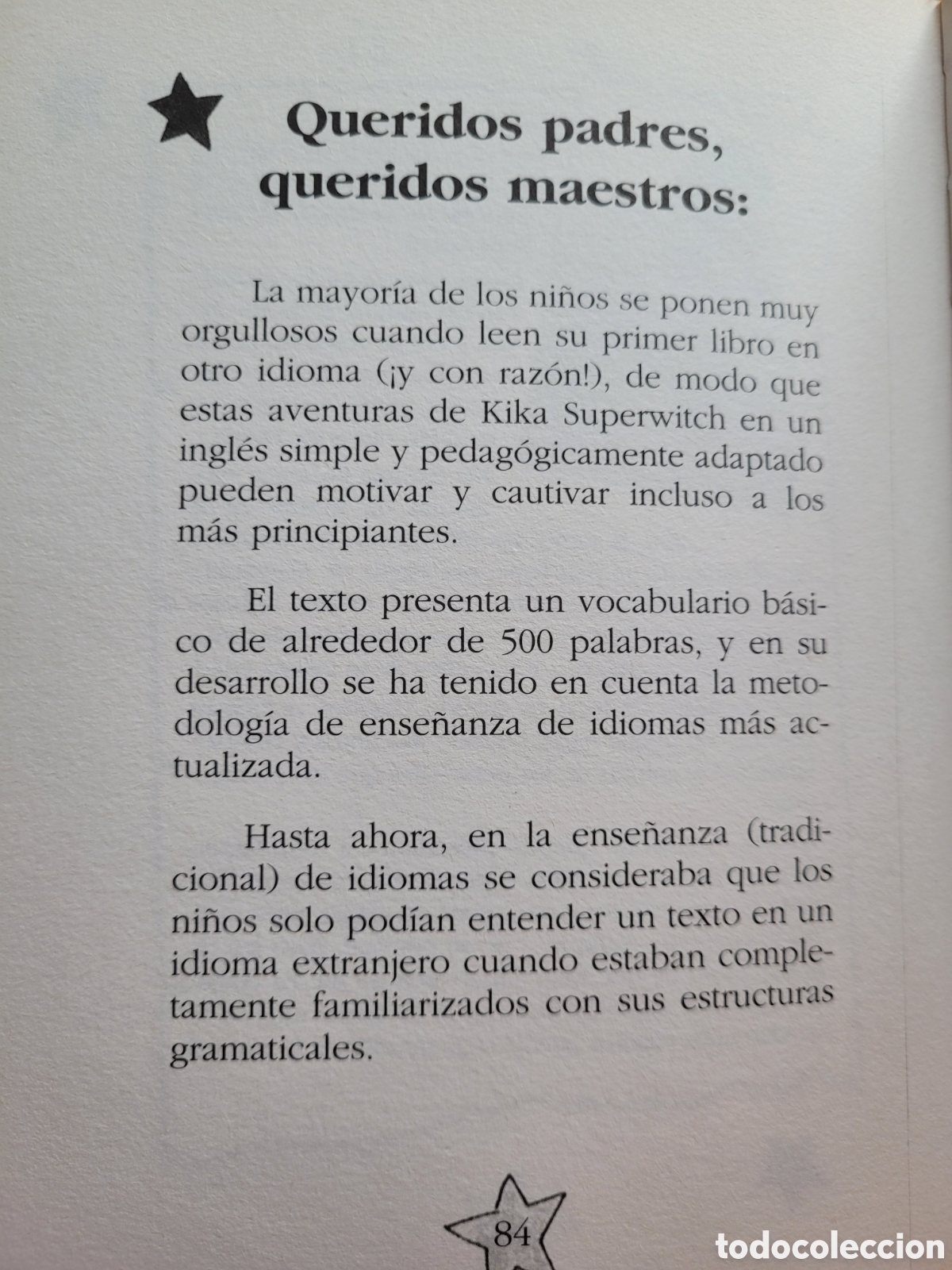 Libros: KIKA SUPERWITCH (BRU&Ntilde;O, 2005) - TROUBLE AT SCHOOL (Libro para aprender Ingl&eacute;s) - Foto 6