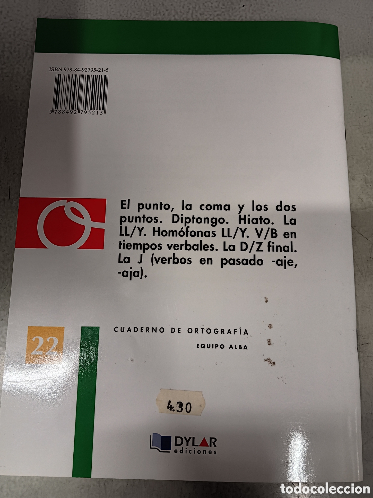 Libros: Cuaderno de ortograf&iacute;a. Dylar. - Foto 2