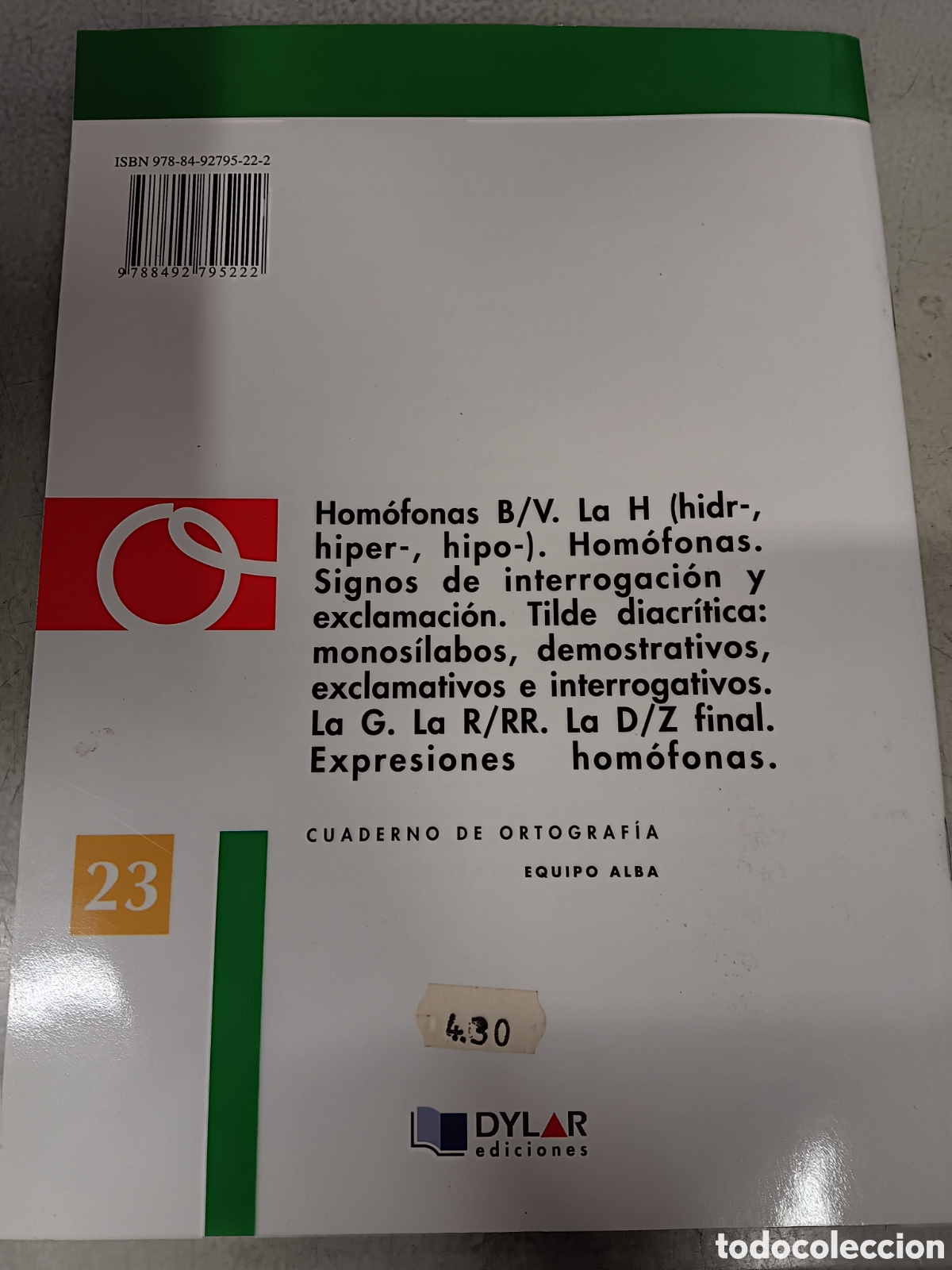 Libros: Cuaderno de ortograf&iacute;a. Dylar. - Foto 2