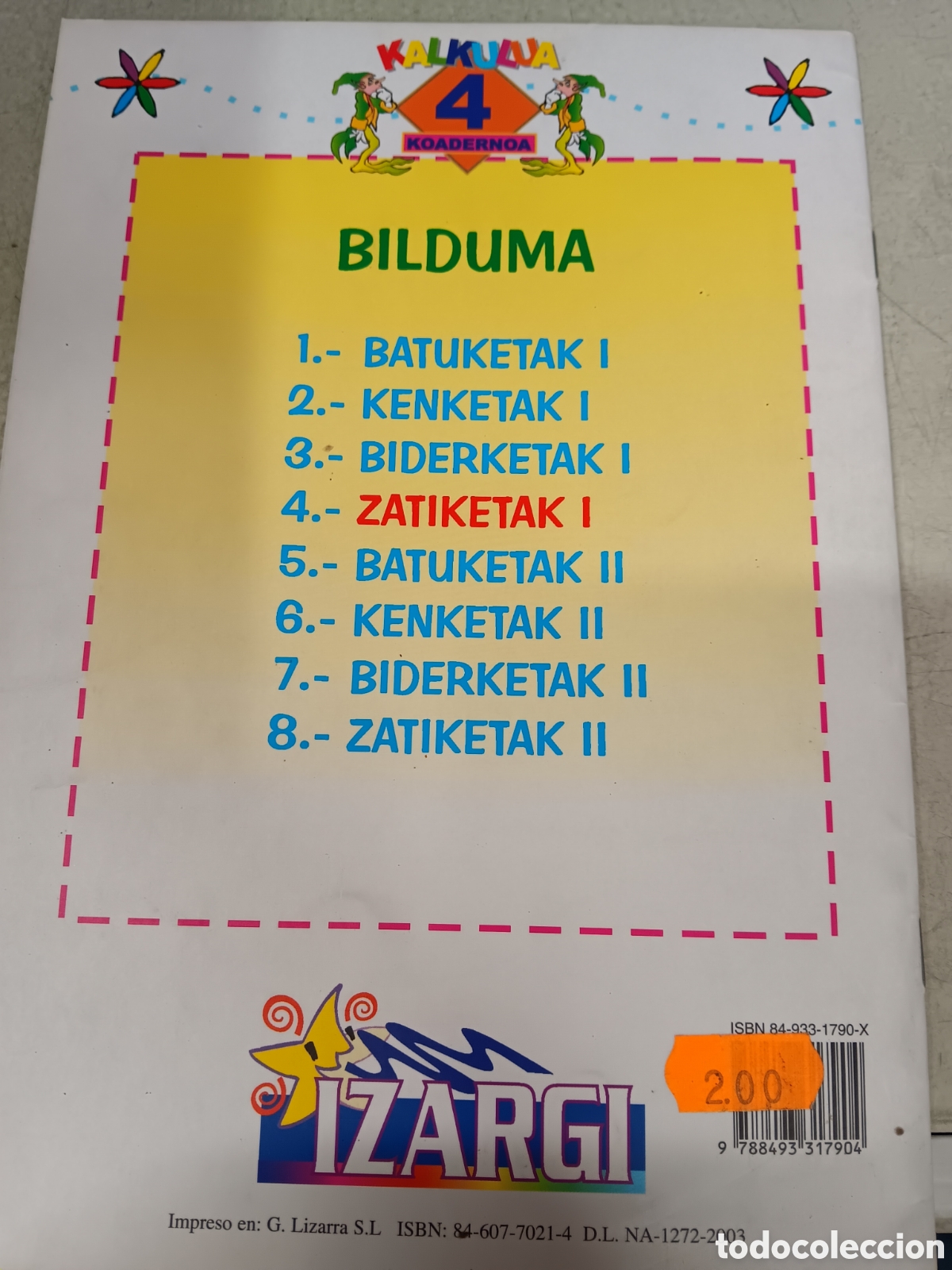 Libros: Kalkulua 4 koadernoa. Zatiketak 1 - Foto 2