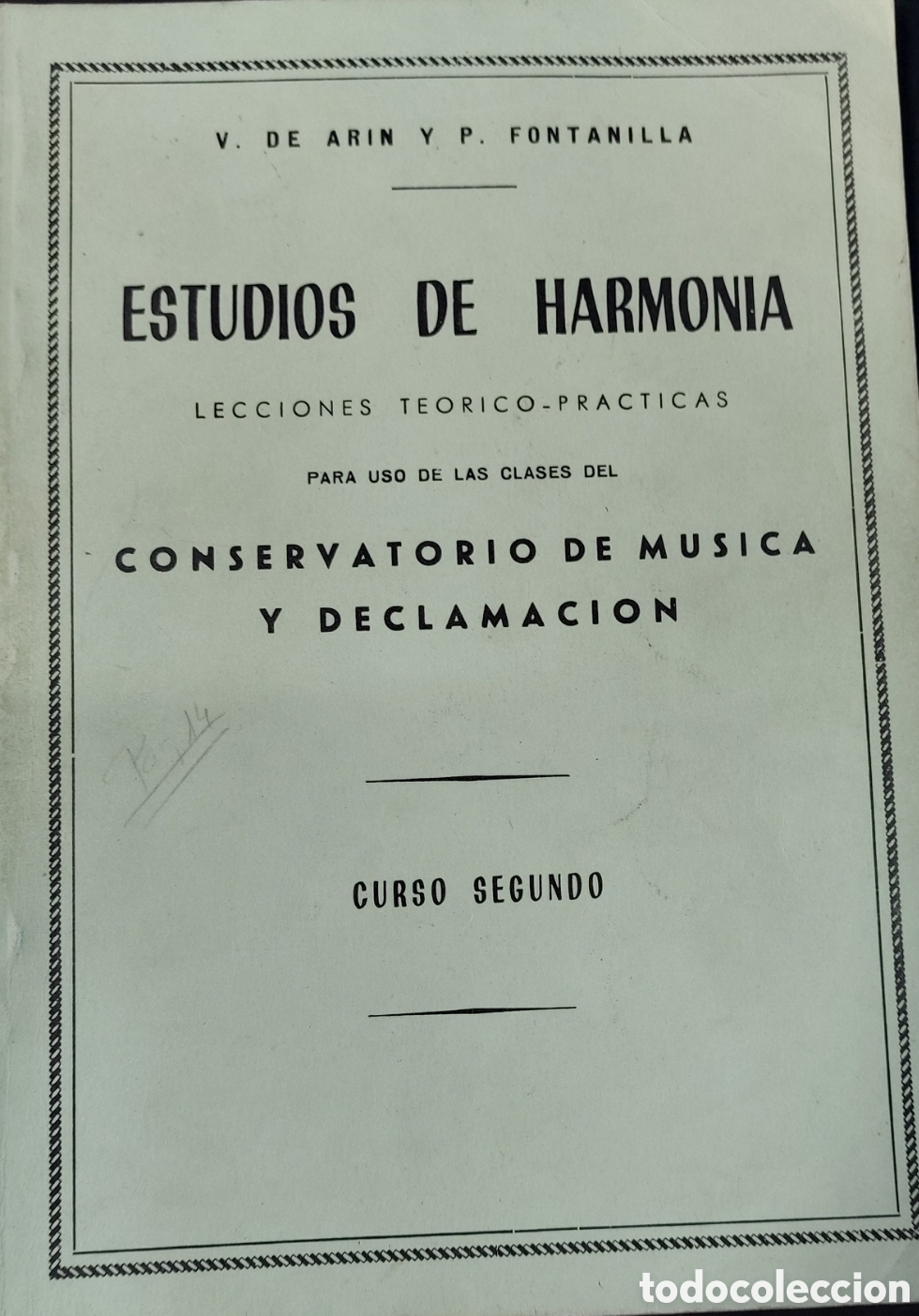 Libros: Estudios de Harmonia. V. De Arin y P. De Fontanilla - Foto 2