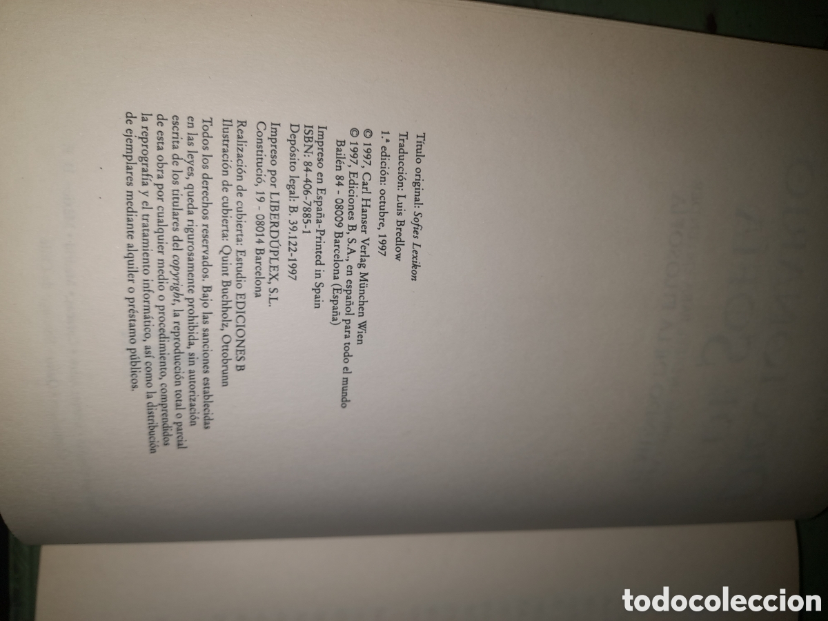 Libros: Diccionario de Sof&iacute;a por Otto A. B&ouml;hmer - Foto 5