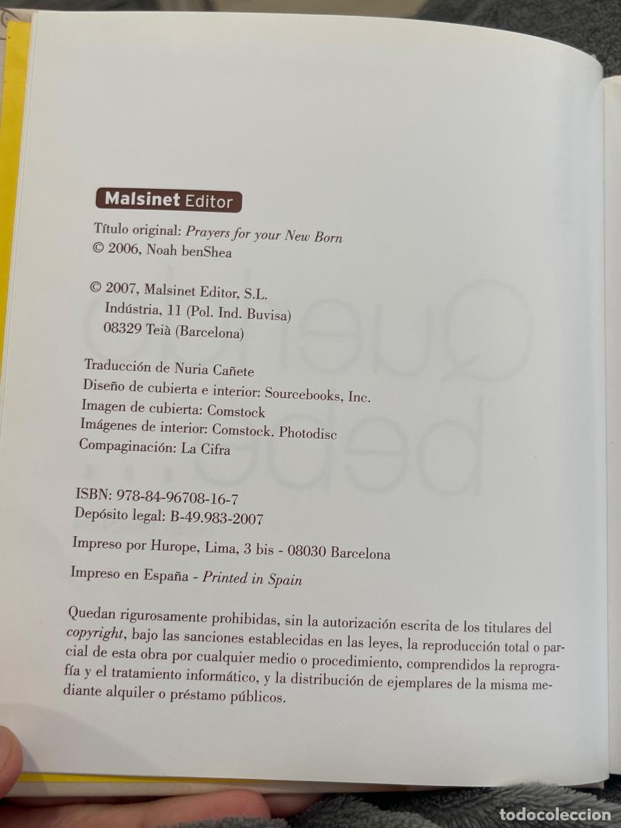 Libros: Libro Querido beb&eacute;&hellip; | Noah benShea | 2007 - Foto 3