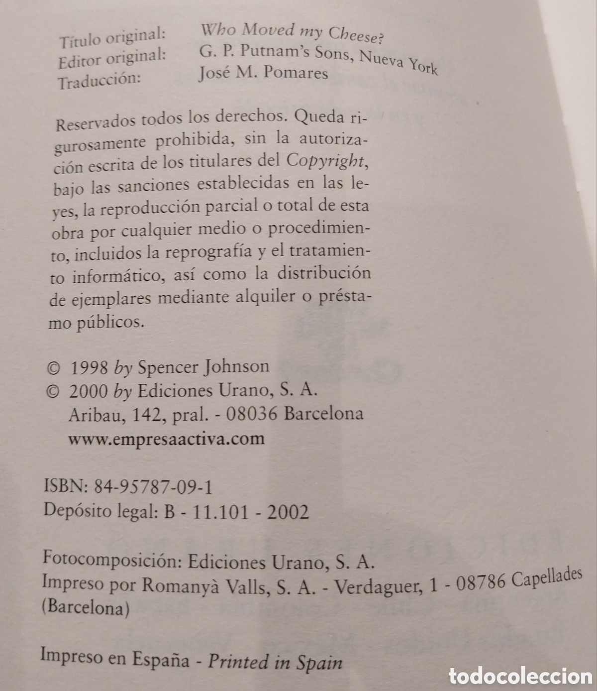 Libros: Cursillo Qui&eacute;n se ha llevado mi queso? - Foto 6
