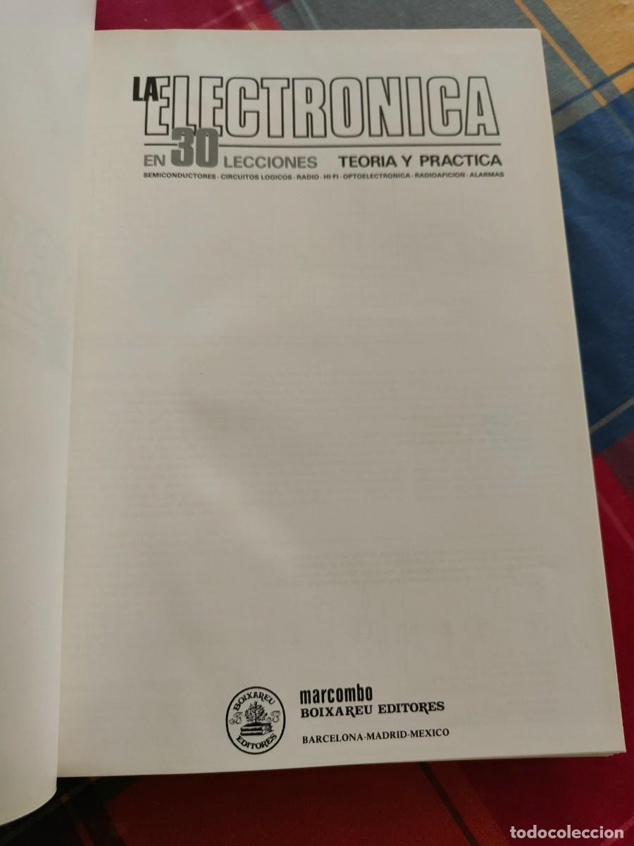 Libros: LA ELECTRONICA EN 30 LECCIONES - Foto 1