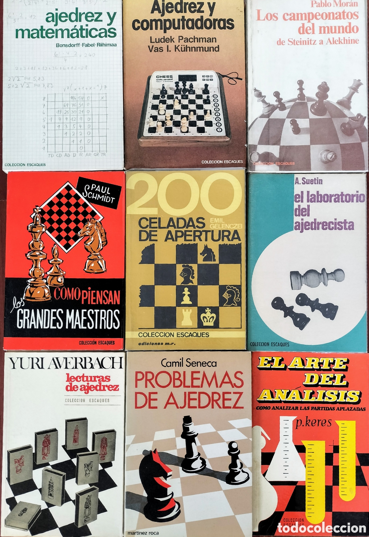 Libros: Lote 9 libros de ajedrez - Foto 1