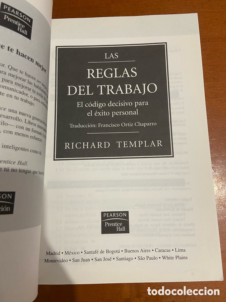 Libros: Las Reglas del Trabajo - Richard Templar - Foto 2