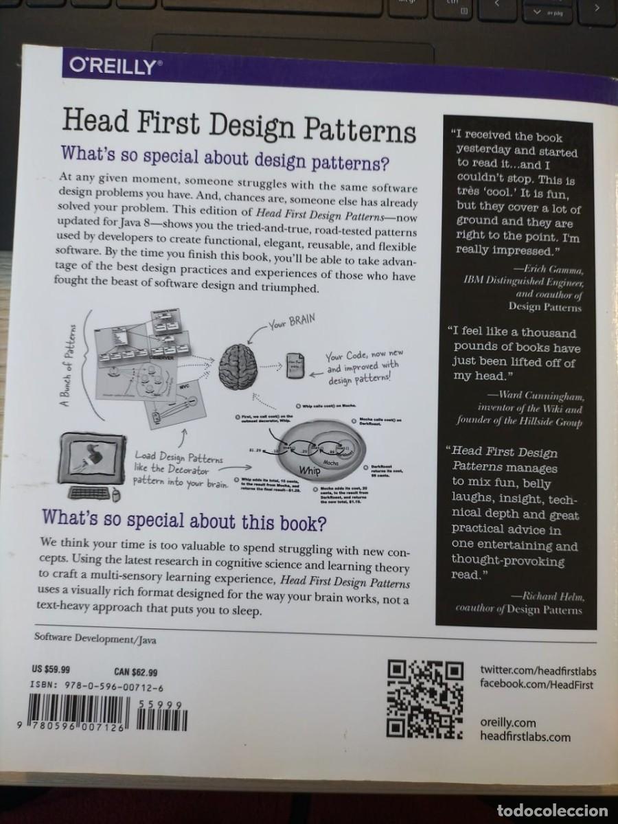 Libros: Head First Design Patterns - Eric Freeman/Elisabeth Freeman - Foto 2