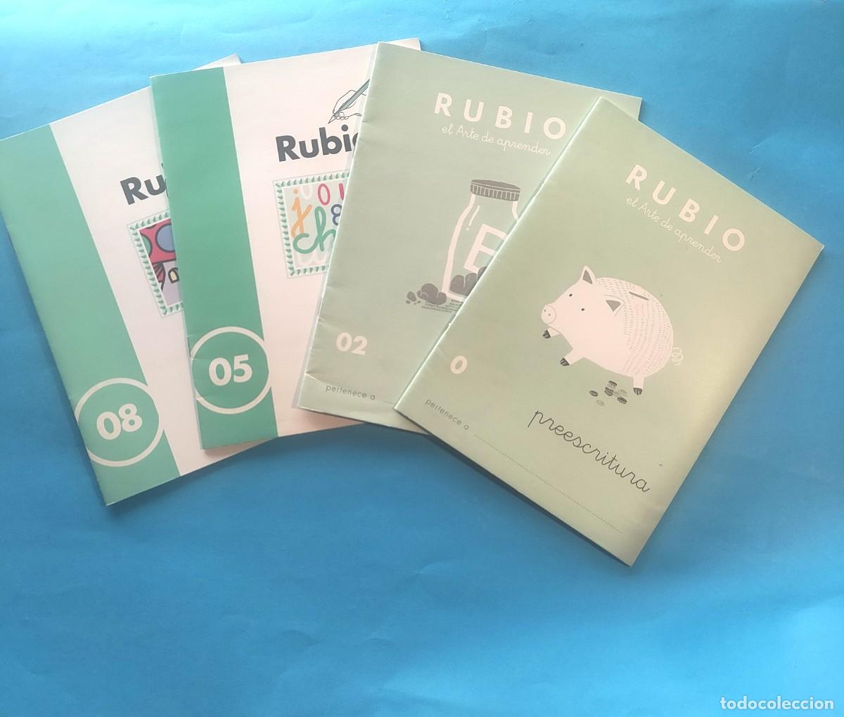 books: CUADERNOS RUBIO . PREESCRITURA . 0*-02*05*08 ** 4 UNIDADES ** NUEVOS SIN USO