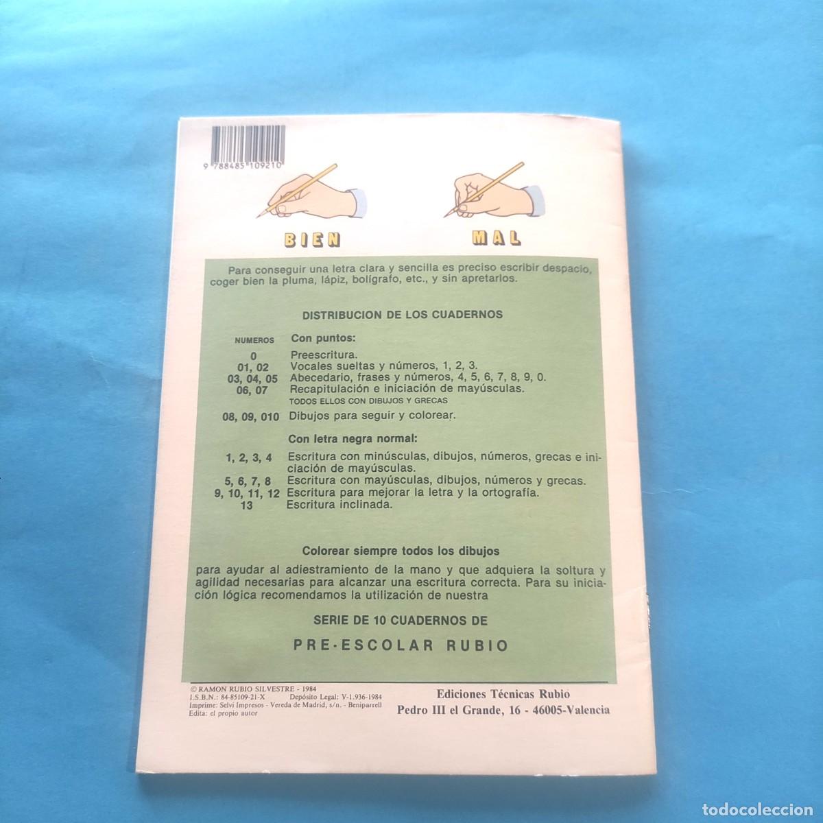 Libros: CUADERNOS RUBIO . PREESCRITURA .08 ** ** NUEVO SIN USO - Foto 3