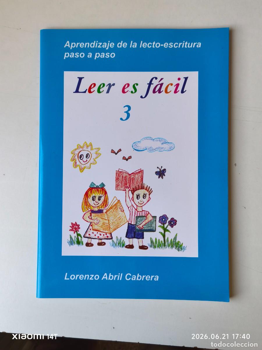 Libros: APRENDIZAJE DE LA LECTO-ESCRITURA PASO A PASO-LEER ES FACIL 3( LORENZO CABRERA.