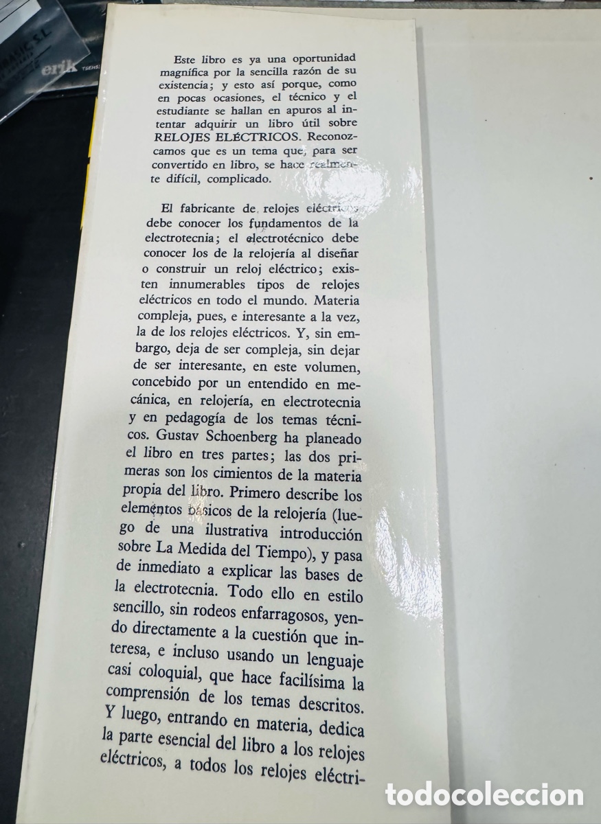 Libros: Libro relojes el&eacute;ctricos Gustav Sch&ouml;nberg - Foto 3