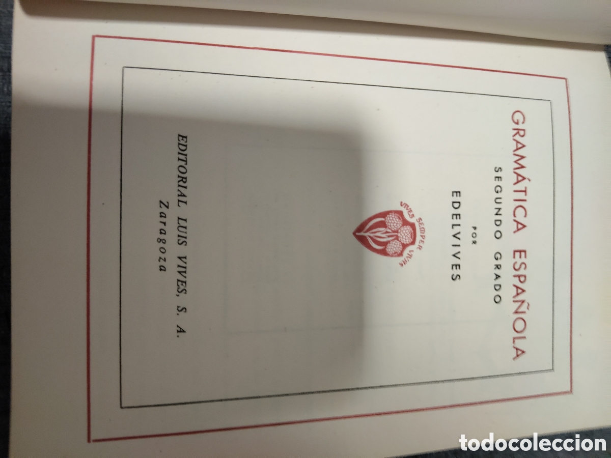 Libros: Gram&aacute;tica Segundo Grado de la Editorial Luis Vives. Ediccion facs&iacute;mil - Foto 8