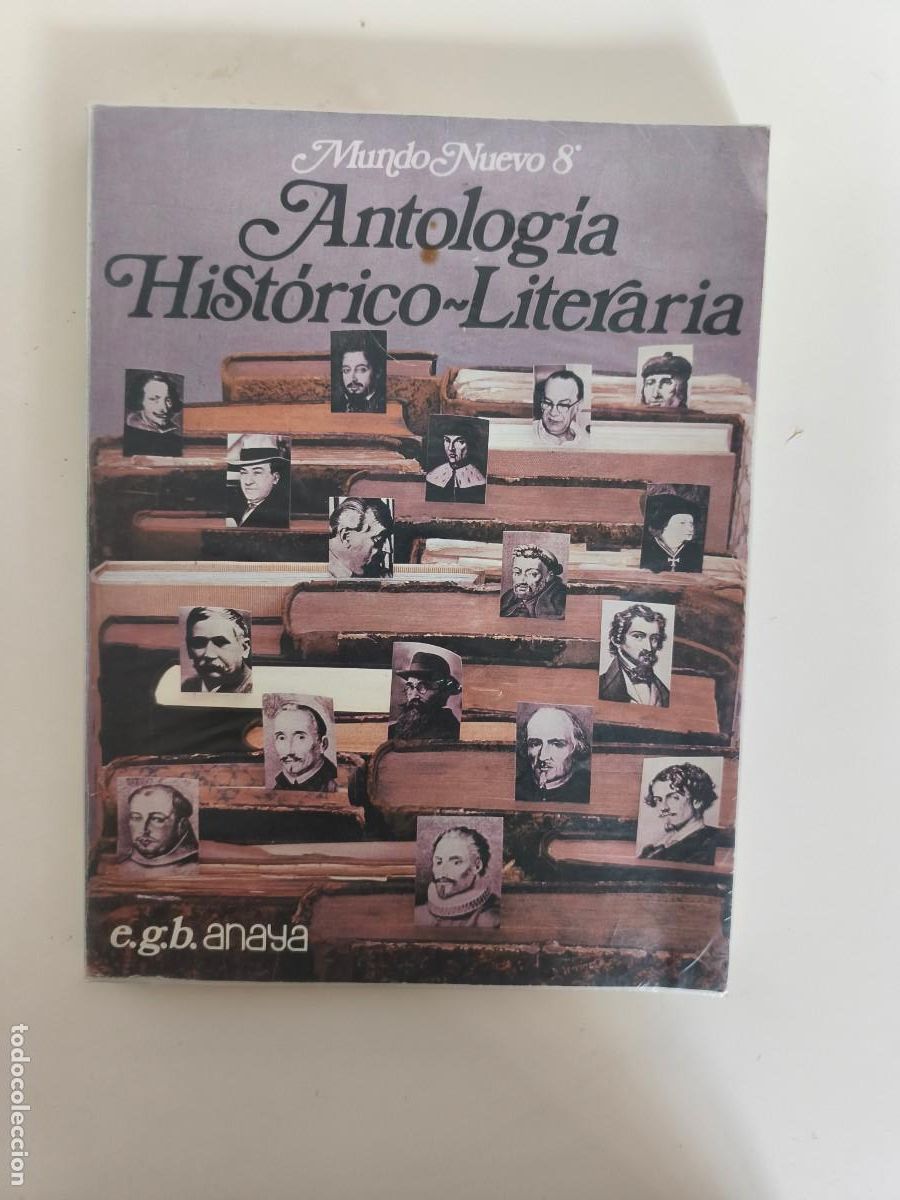 Libros: Mundo Nuevo 8. Antolog&iacute;a Hist&oacute;rico-Literaria, publicado por Editorial Anaya.