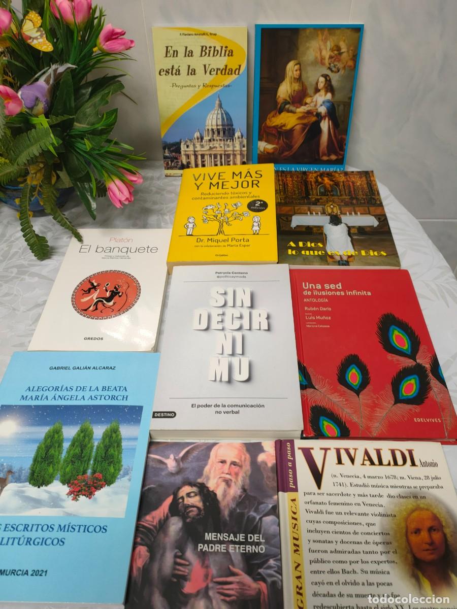 Libros: 10 LIBROS. LOTE. DE DIOS ➕ 1 COMPACT DISC ➕ OTROS REGALOS. COMO NUEVOS. CAT&Oacute;LICO