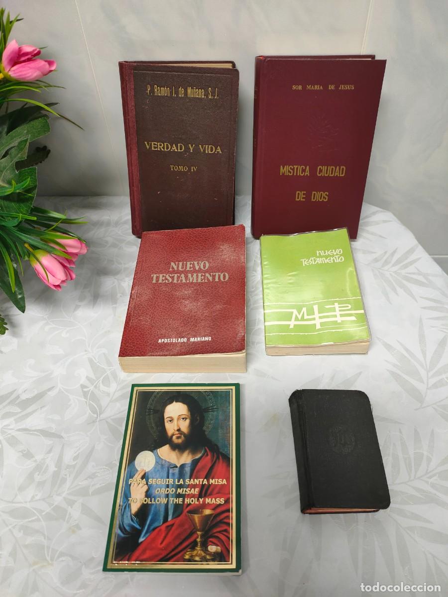 Libros: 6 LIBROS. LOTE ➕ OTROS REGALOS. ANTIGUOS. DE DIOS. CAT&Oacute;LICOS.