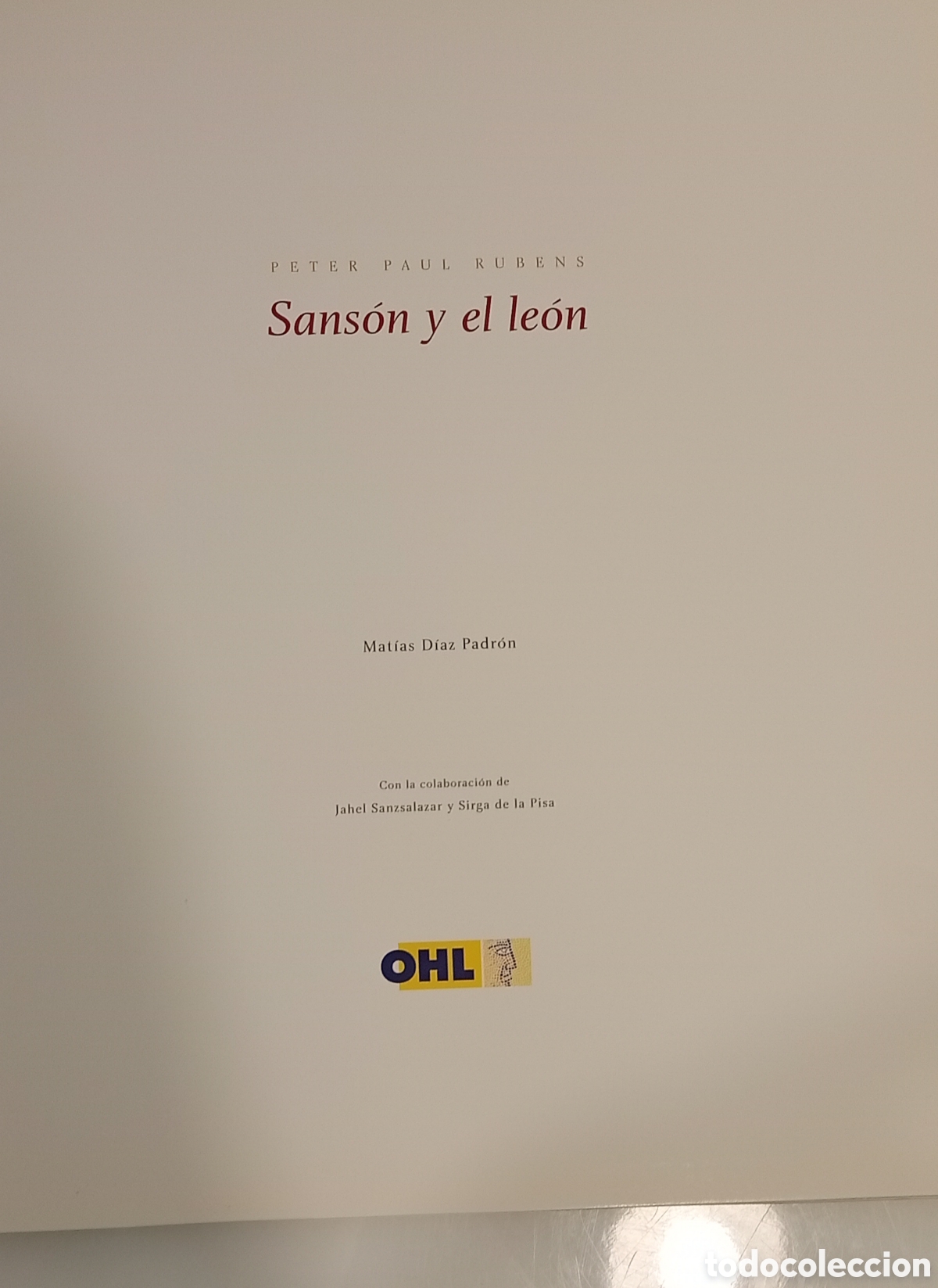 Libros: .LIBRO SANSON Y EL LEON (PETER PAUL RUBENS) - Foto 2