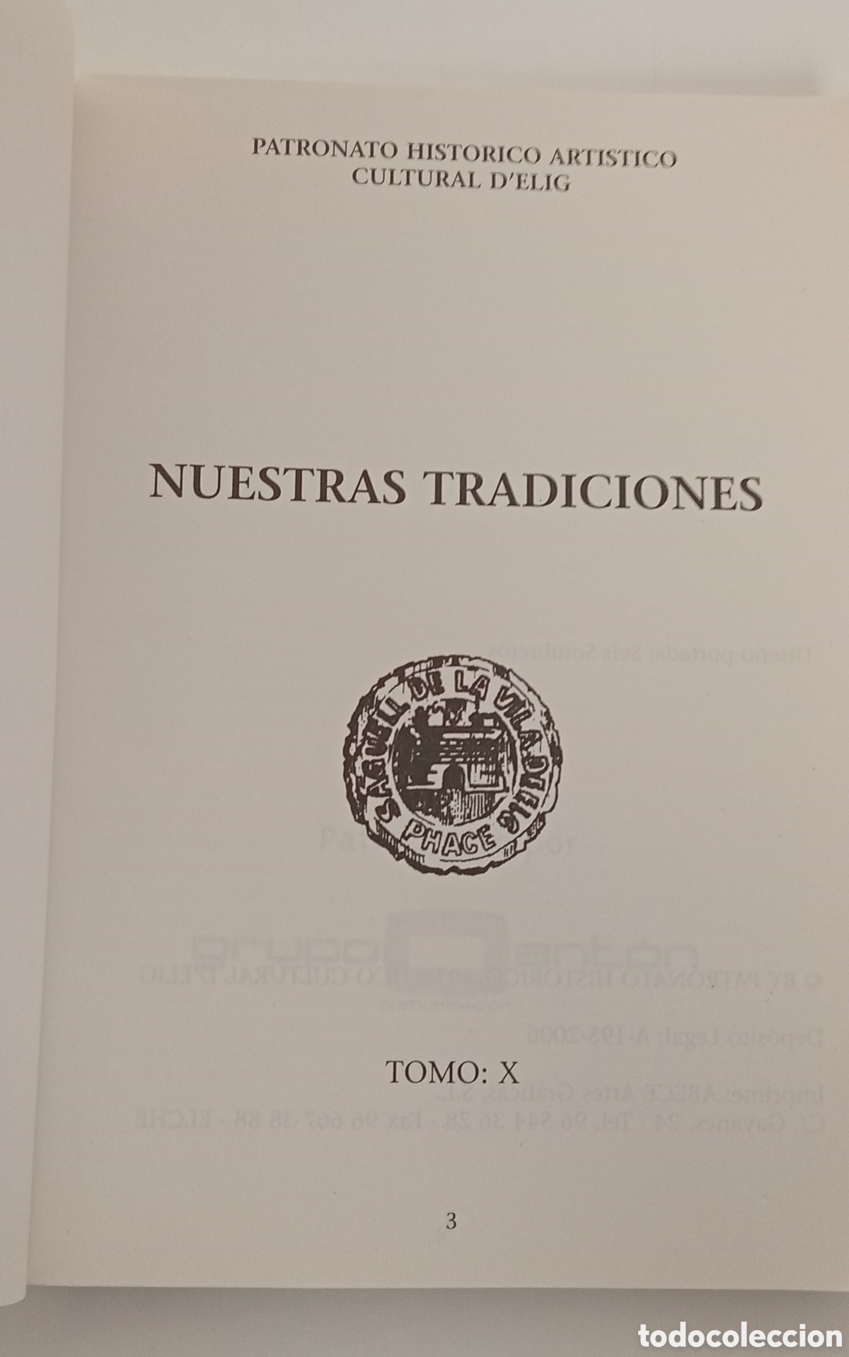 Libros: .LIBRO EL CRISTO DE ZALAMEA DE ELCHE - Foto 2