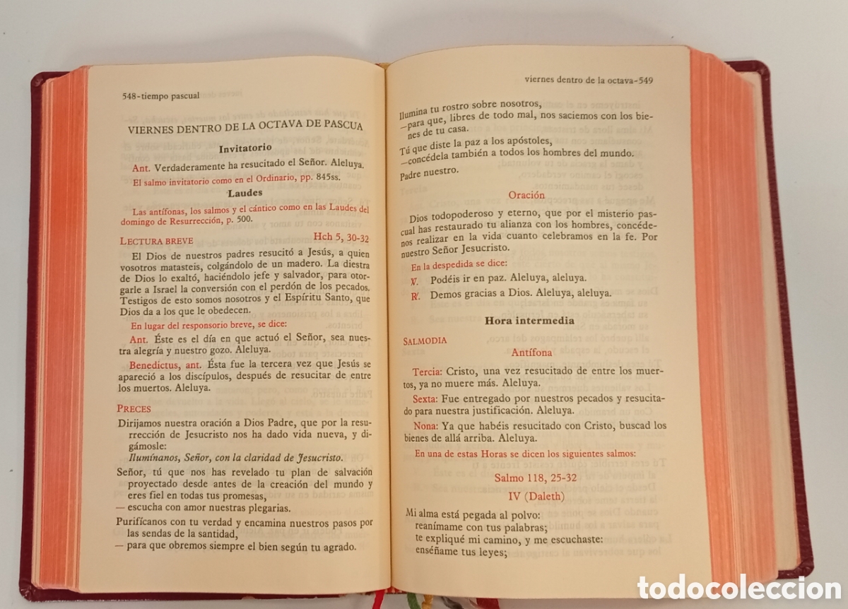 Libros: .DIURNAL. LITURGIA DE LAS HORAS - Foto 5