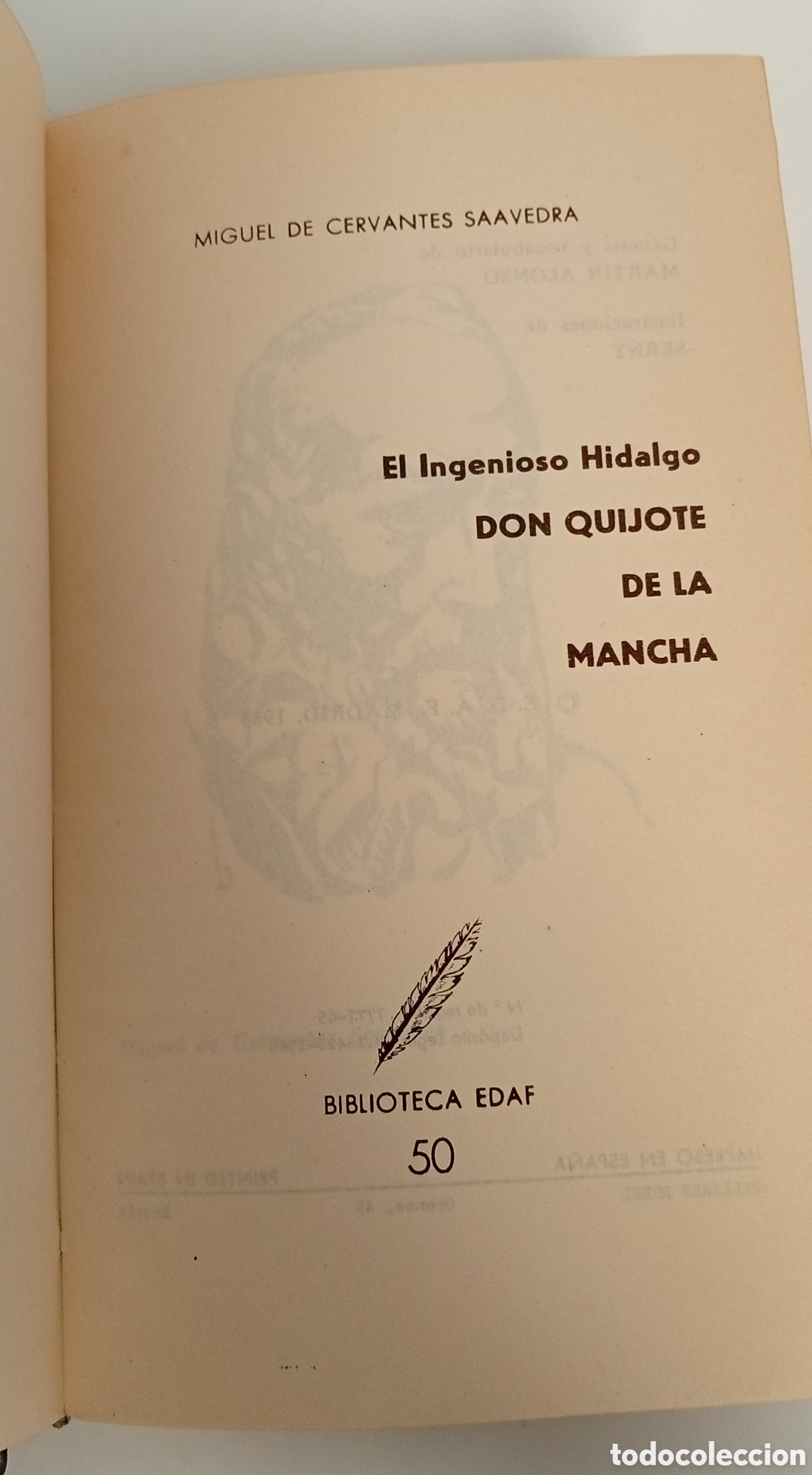 Libros: .LIBRO DON QUIJOTE DE LA MANCHA DE CERVANTES - Foto 4