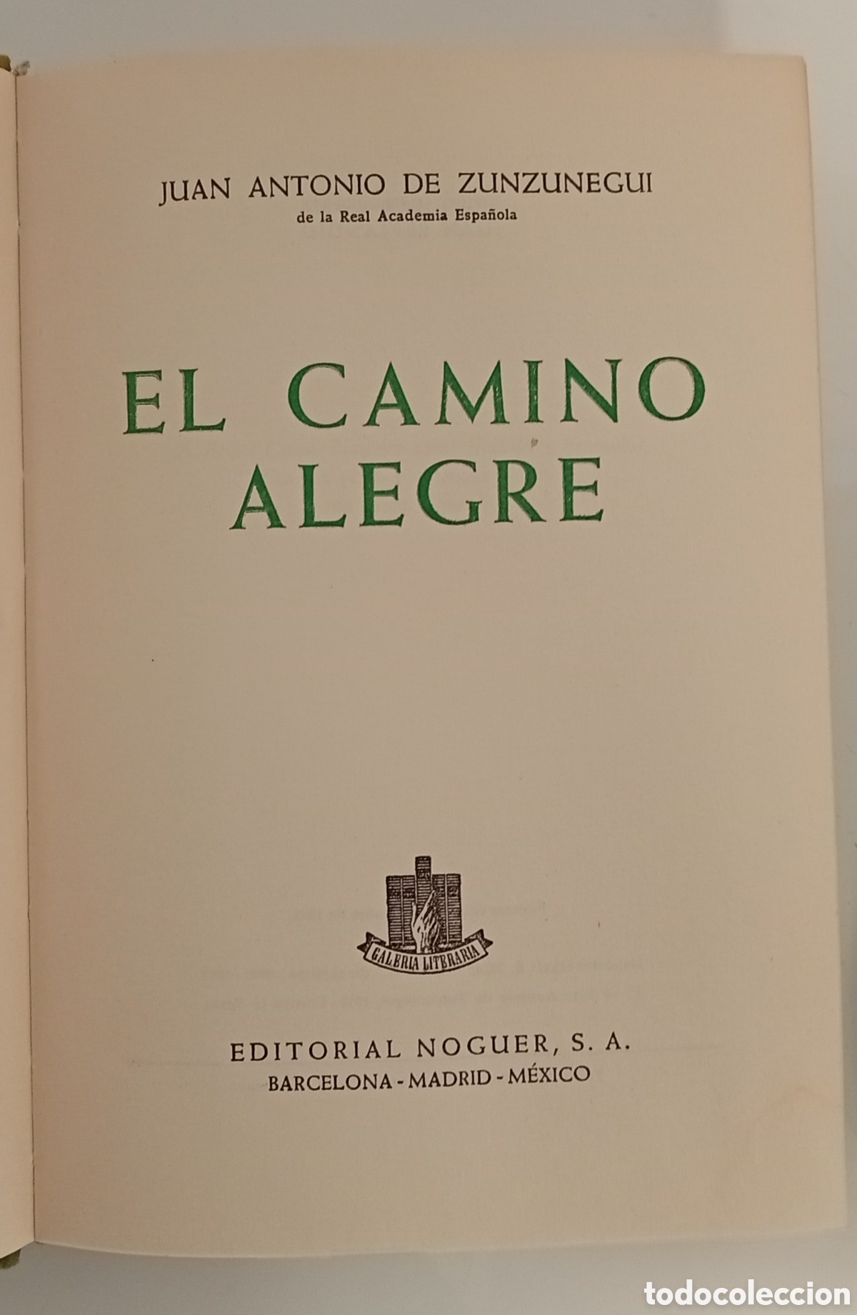 Libros: .LIBROS DE J. ANTONIO DE ZUNZUNEGUI - Foto 5