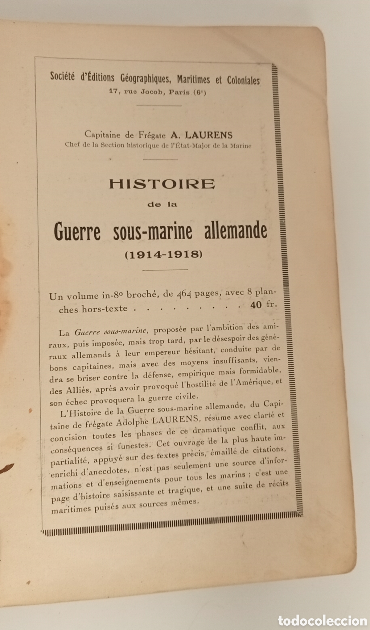 Libros: LIBRO LES FLOTTES DE COMBAT 1936 GEOGRAPHIQUES - Foto 4